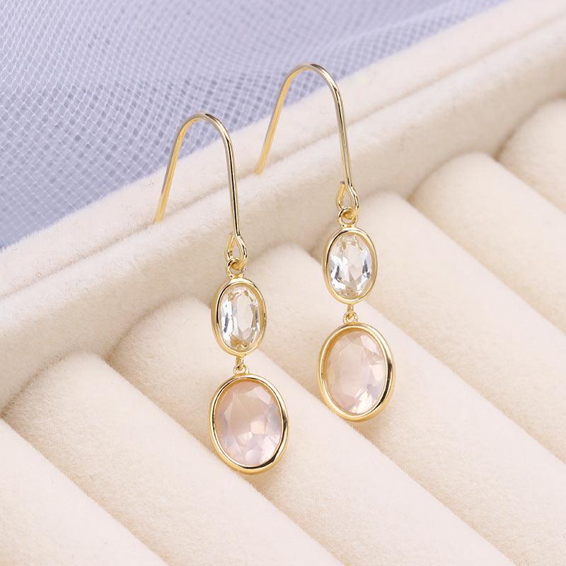 Simple Fashion Crystal Earrings Female - Trendha
