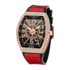 Color: 1red belt rose gold shell