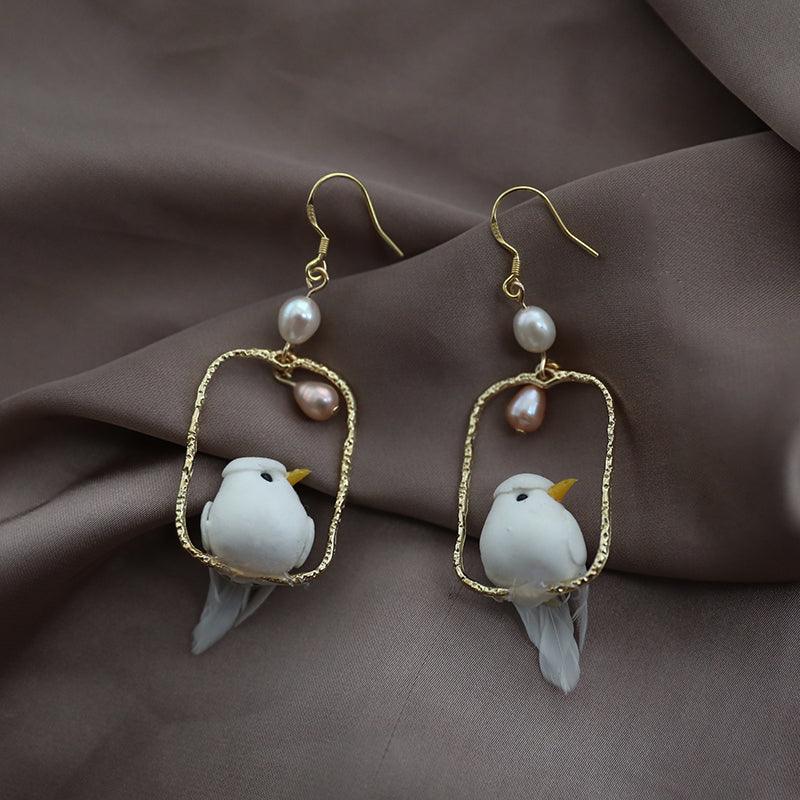 Simulated Bird Earrings With Ancient Style Creativity - Trendha