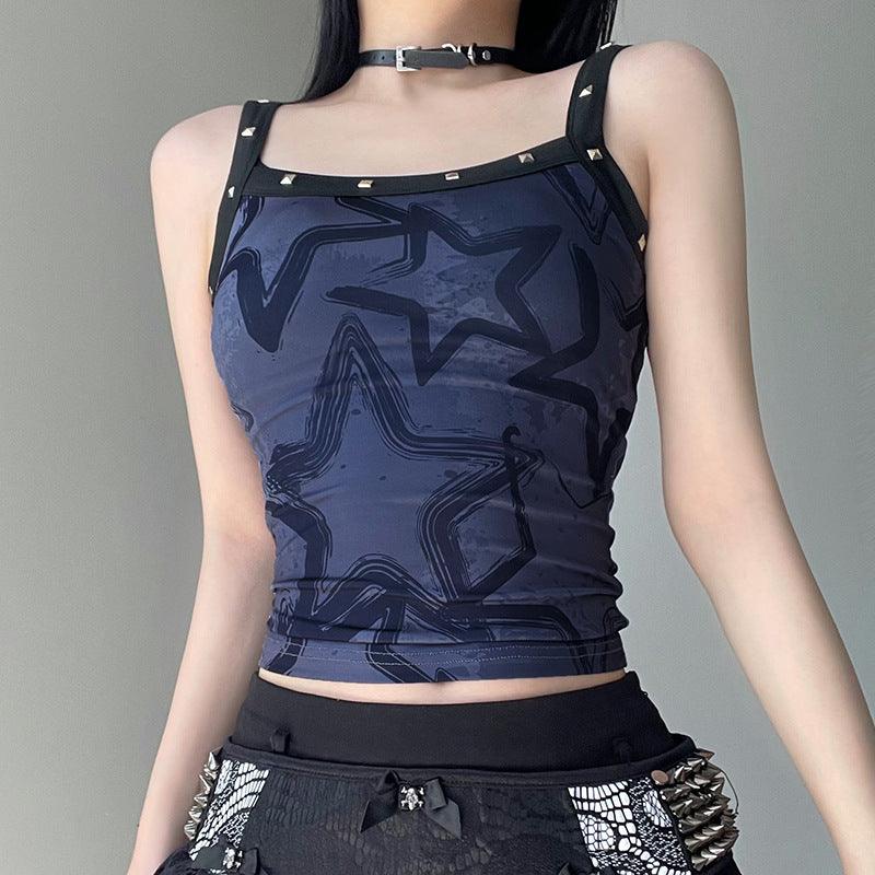 Slim Fit Versatile Slimming Printed Bottoming Camisole