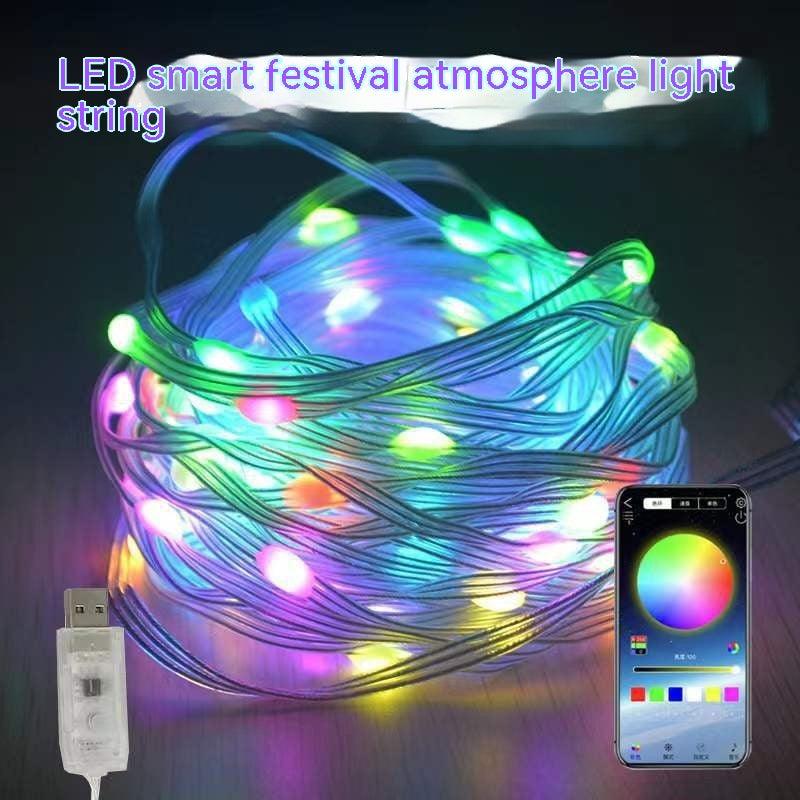 Smart Point Control Voice Control Lighting Chain Mobile Phone Bluetooth APP Control - Trendha