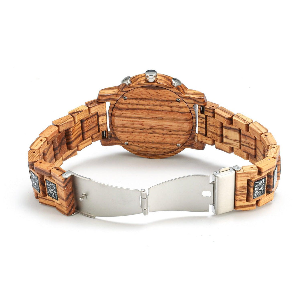 Sports Multi-function Wooden Watch Male - Trendha