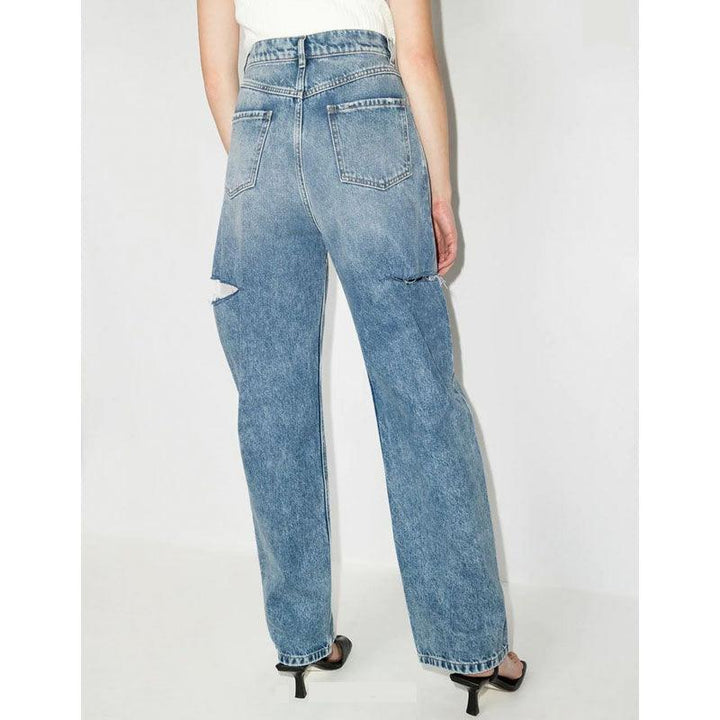 Spring And Summer New Cut Process Wash Jeans - Trendha