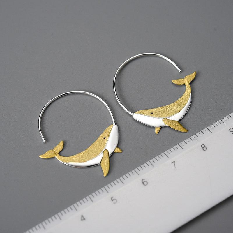 Sterling Silver Elegant Atmospheric Earrings - Trendha