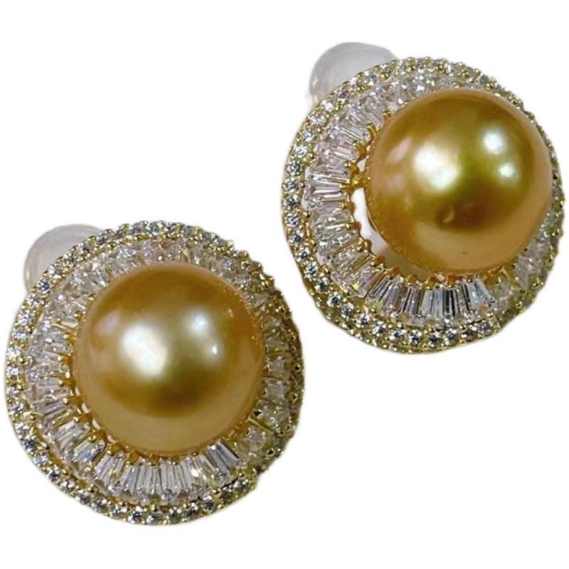 Sterling Silver Ladder Square Fashion Accessorized Pearl Earrings - Trendha