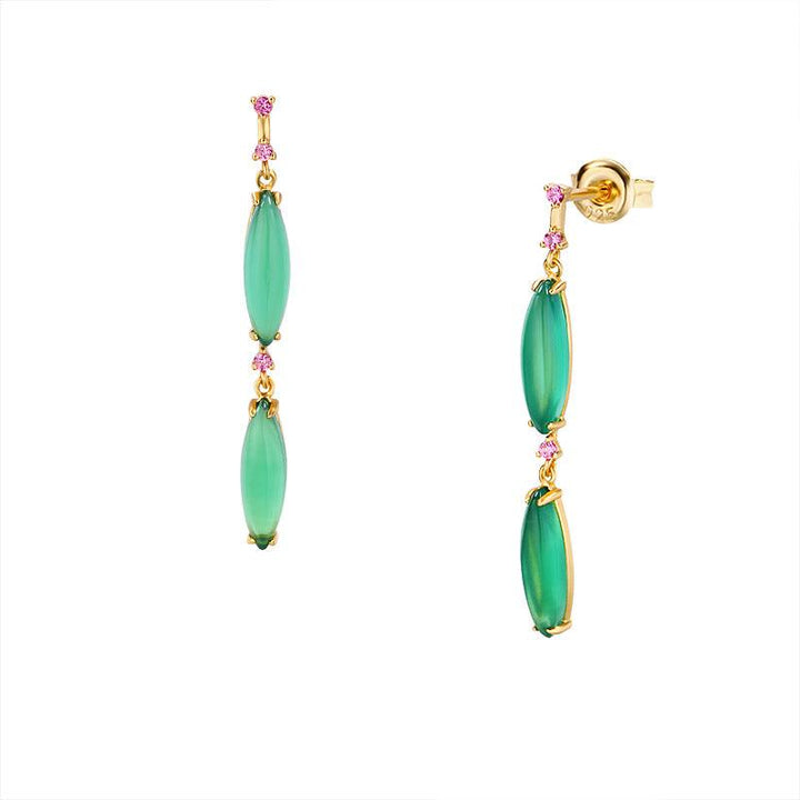 Temperament Water Drop Long Earrings - Trendha