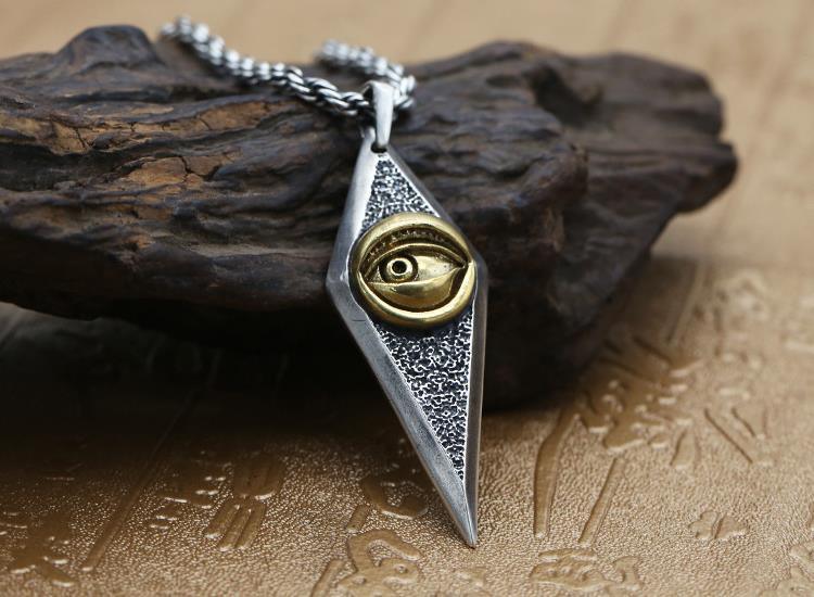 Thai Silver Retro Trendy Personality Necklace Pendant - Trendha