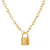 style: Thick Chain Lock Necklace