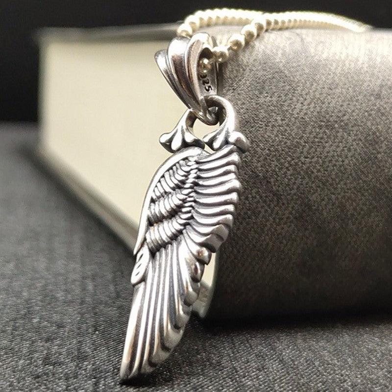 Vintage Fashion Feather Wing Pendant - Trendha