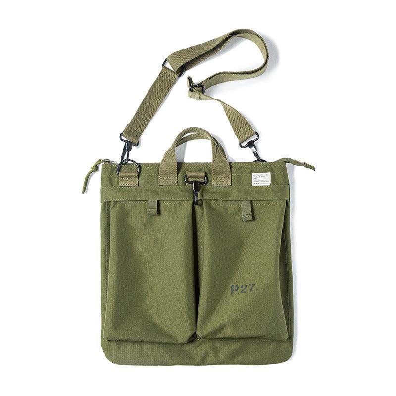 Vintage Helmet Canvas Crossbody Shoulder Bag - Trendha