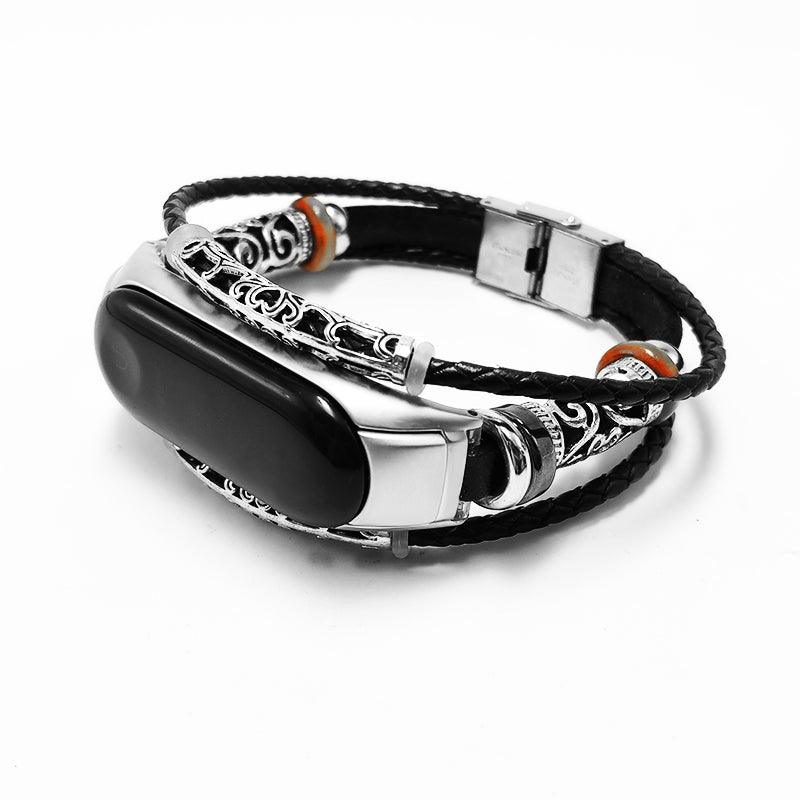 Vintage Leather Strap Carved Protective Case - Trendha