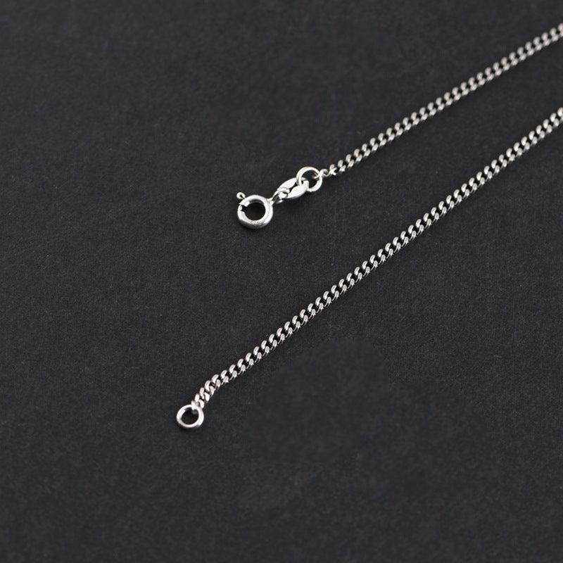 Vogue Women's Cuban Silver Chain Necklace - Trendha