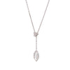 Color: White crystal necklace