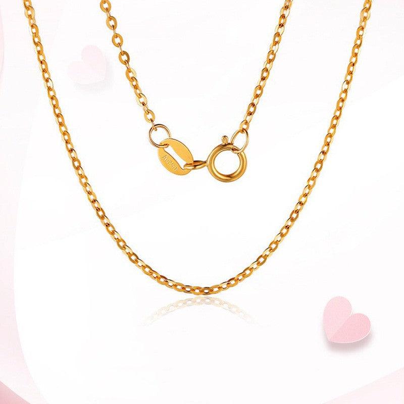 Women's 18K Gold O-chain Collarbone Necklace - Trendha