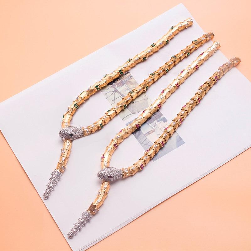 Women's Animal Snake Necklace Bracelet - Trendha
