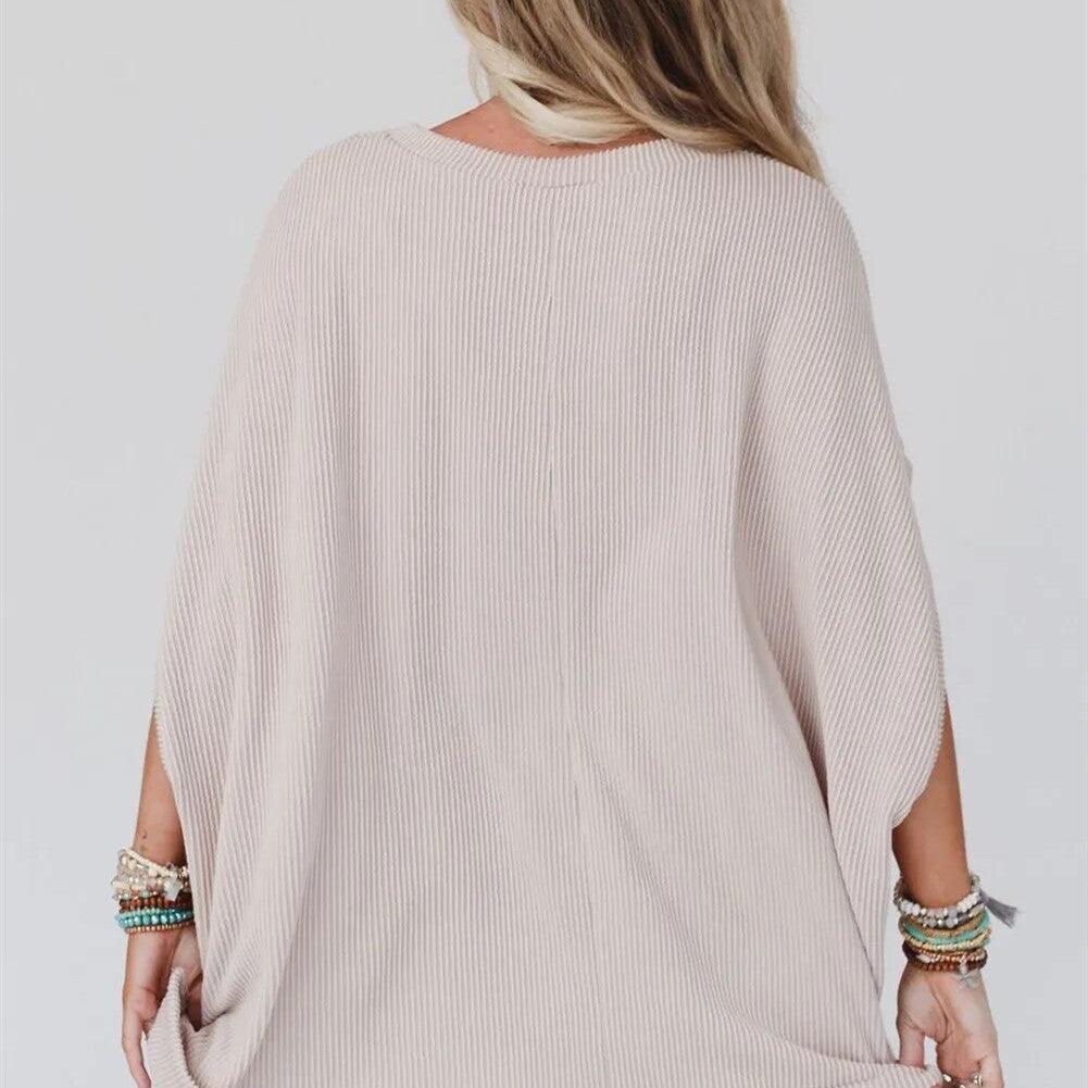 Women's Bat Loose Large Size Short Sleeve - Trendha