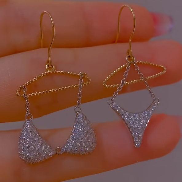 Women's Fashion Bikini Shaped Dangle Earrings - Trendha