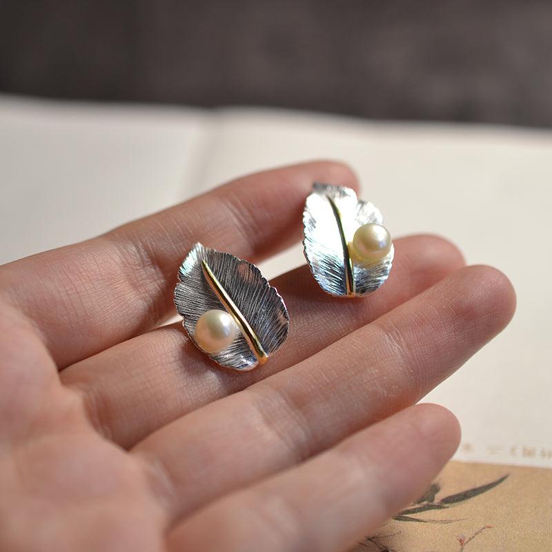 Women's Fashion Natural Pearl Earrings - Trendha