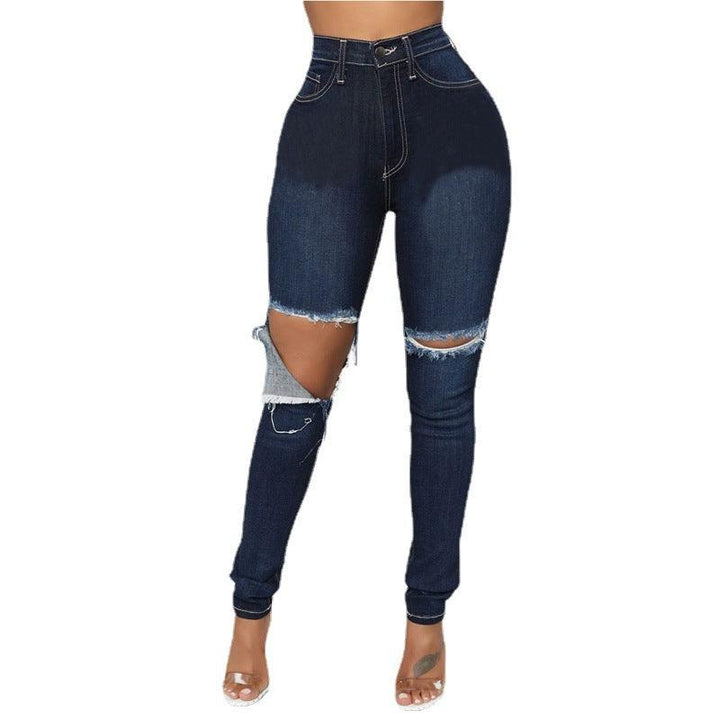 Women's Fashion Ripped Slim Fit Skinny Jeans - Trendha