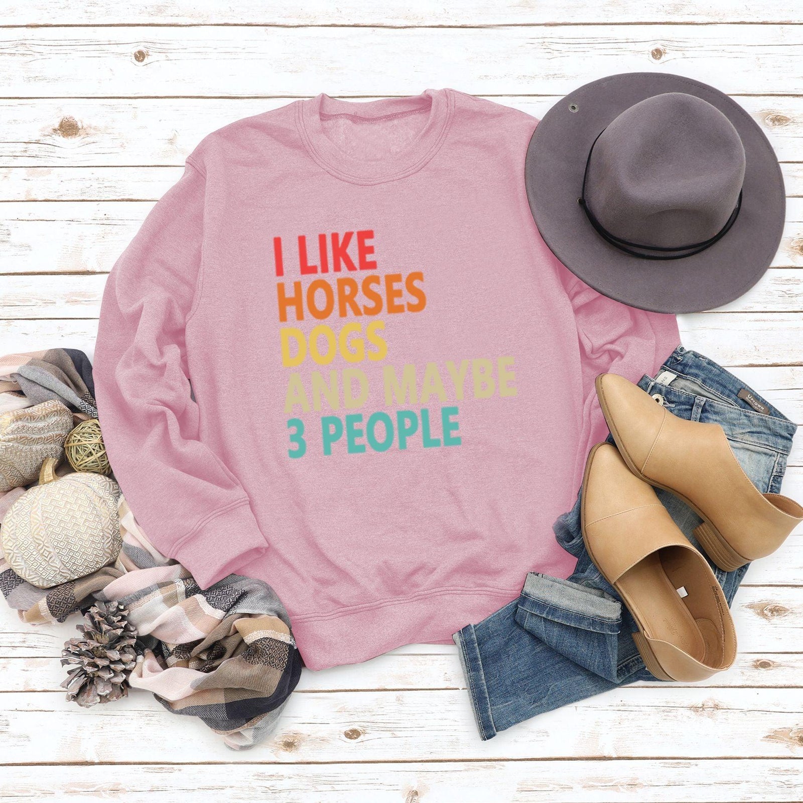 Women's Fashion Round Neck Printed Letter - Trendha