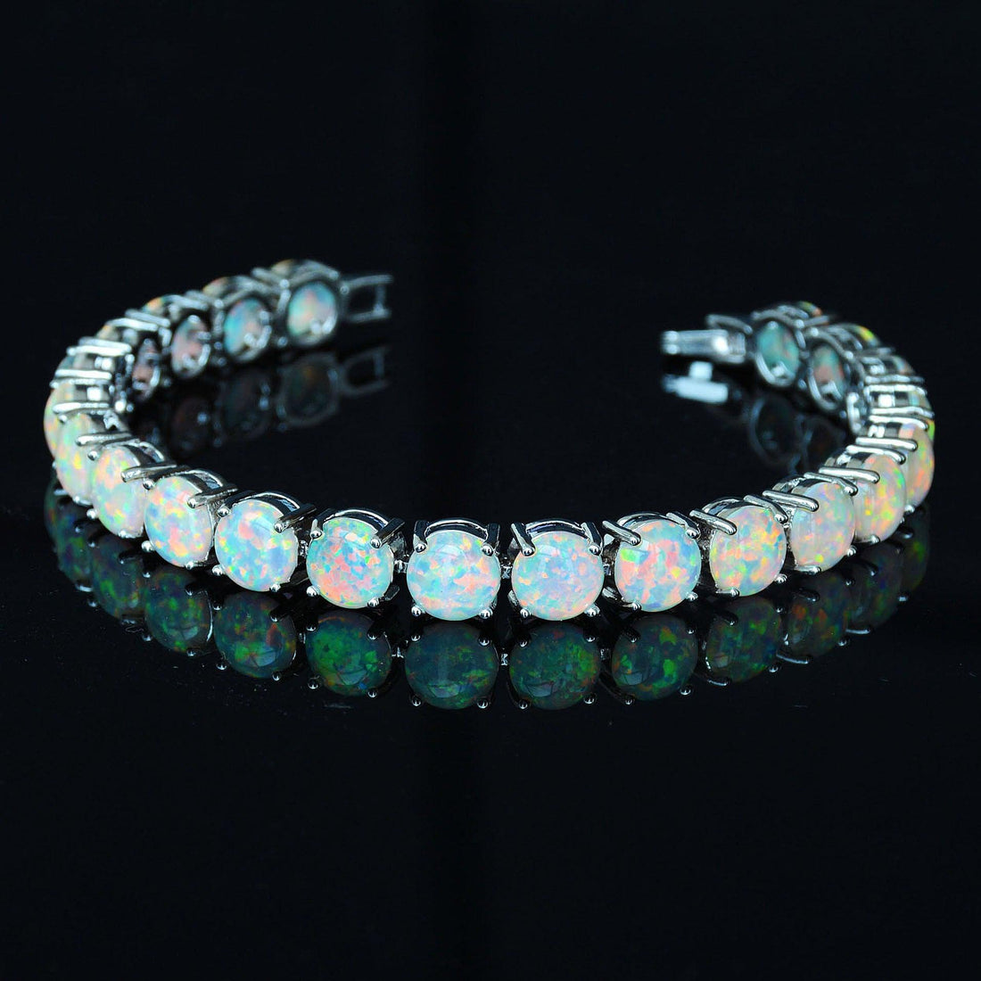Women's Fashion Simple Geometric Opal Bracelet