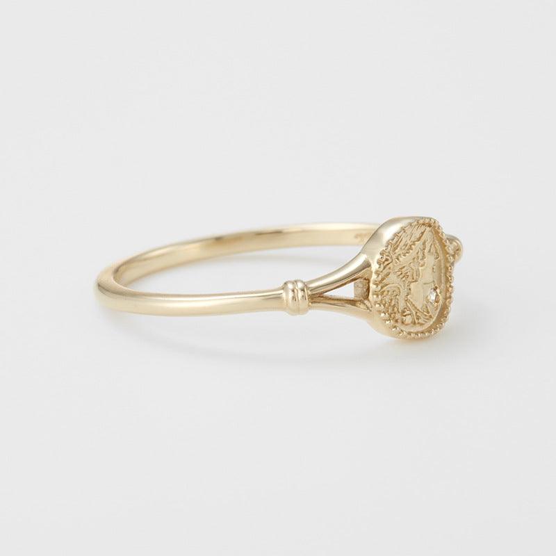 Women's Fashion Simple Vintage Irregular Ring - Trendha