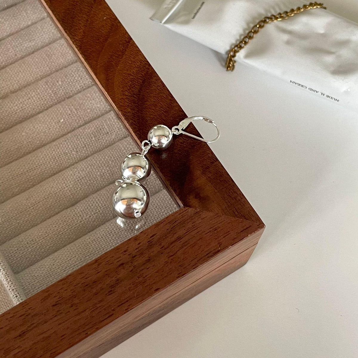 Women's Fashion Sterling Silver Hundred Round Ball Earrings - Trendha