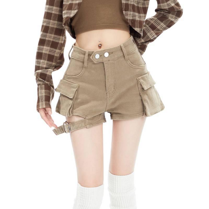 Women's High-Waist Cargo Shorts