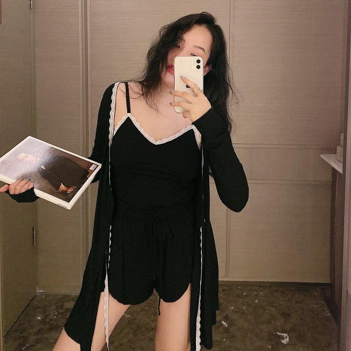 Women's Fashionable Suspender Nightgown V Neck - Trendha