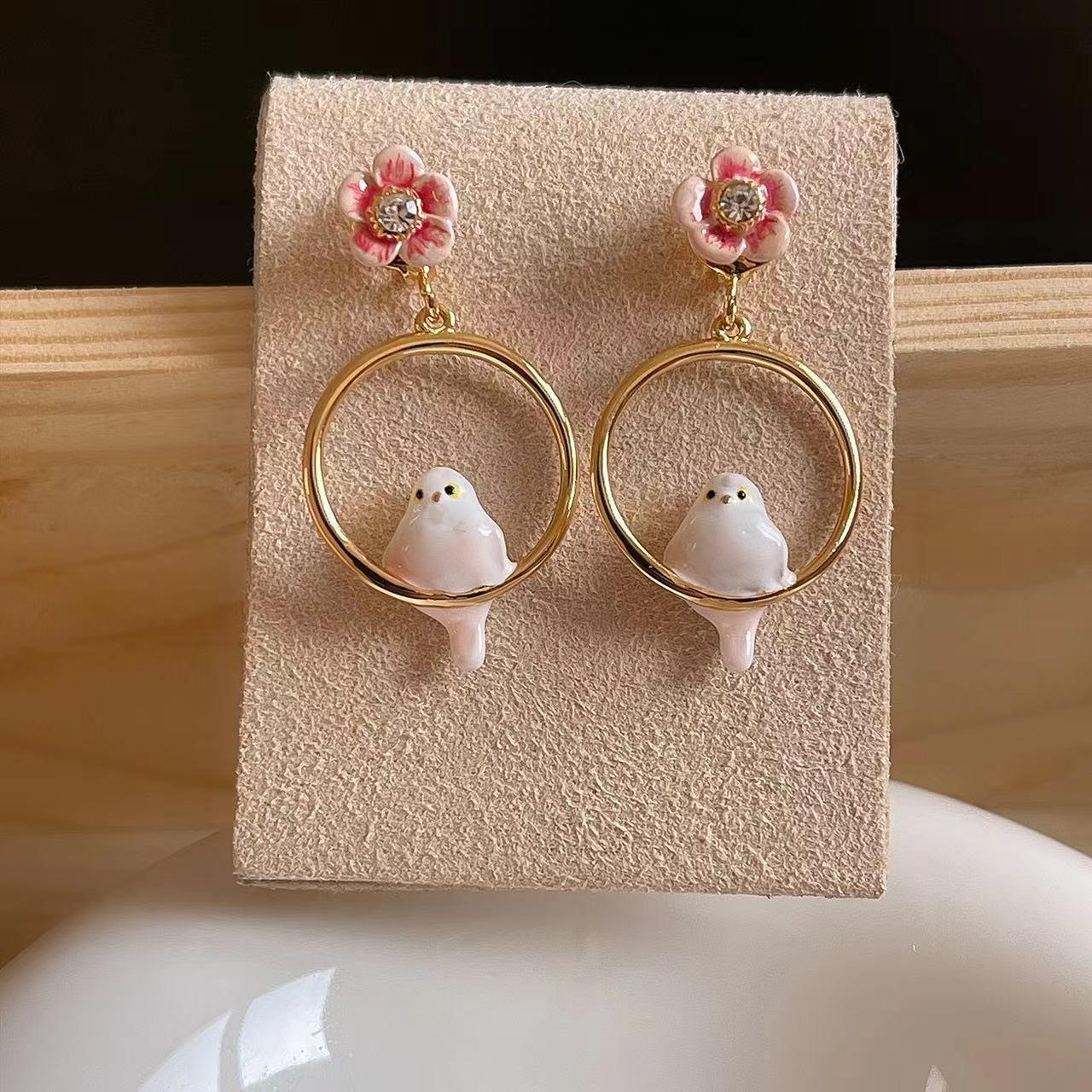 Women's Love Small Animal Earrings - Trendha