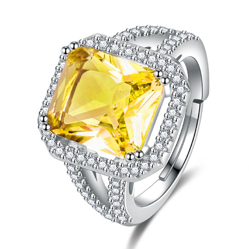 Women's Ocean Heart Love Crystal Ring - Trendha