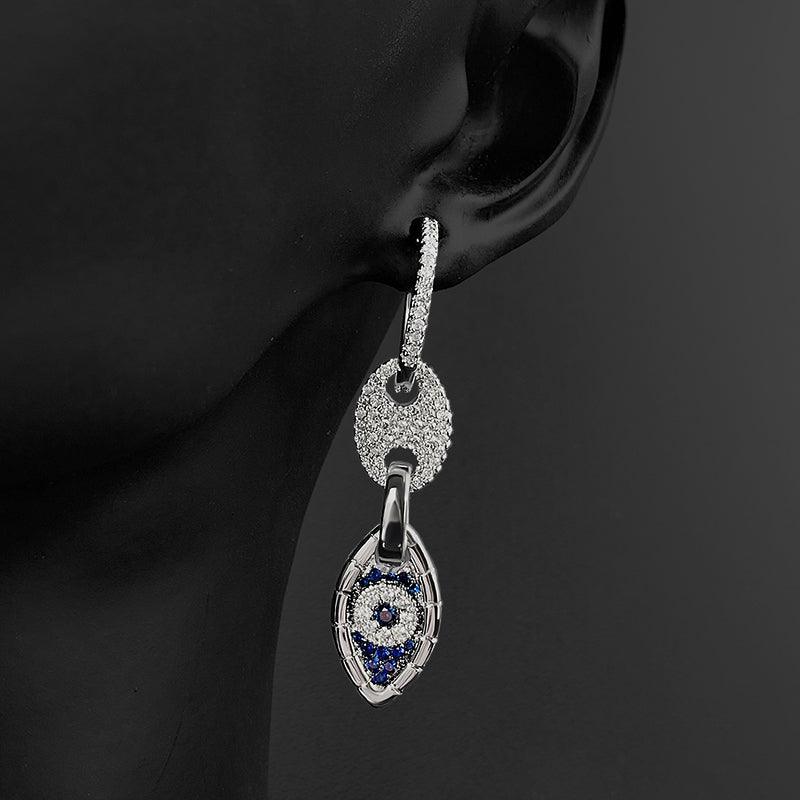 Women's Pig Nose Asymmetric Hoop Earrings - Trendha