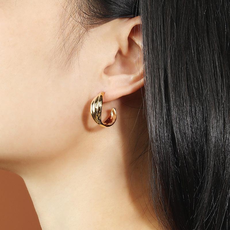 Women's Premium Niche Design Sterling Silver Stud Earrings