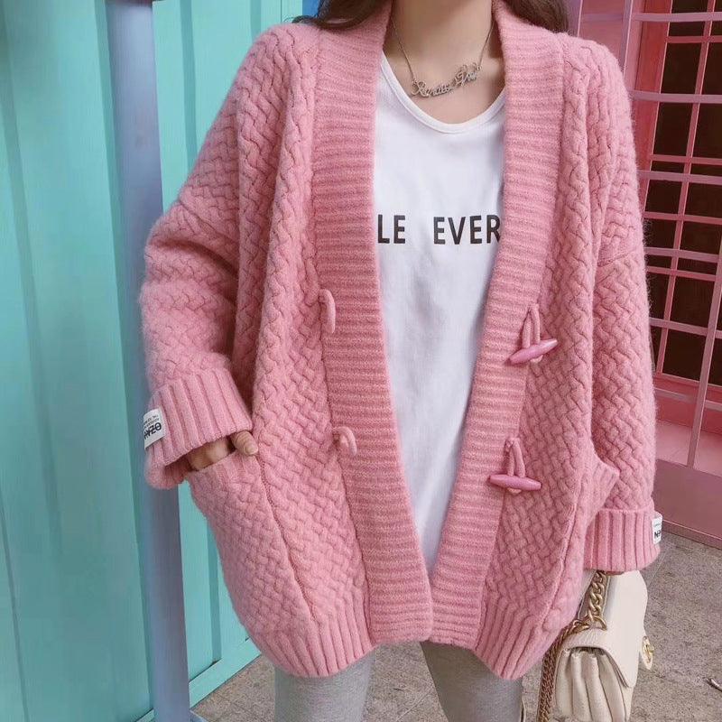 Women's Red Dress For Women Twist Wool Button Sweater - Trendha