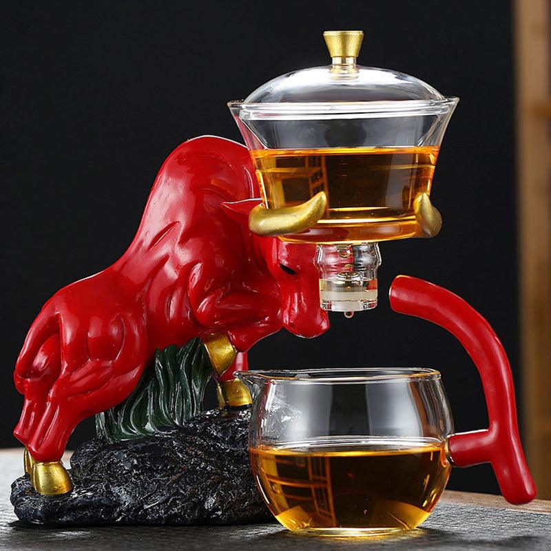 Niu Zhuan Qiankun Glass Semi-Automatic Tea Maker - Trendha