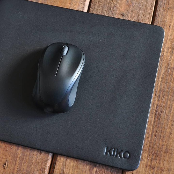 Black Leather Mouse Pad - Trendha