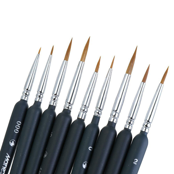 9 PCS Hook Line Pen Watercolor Soft Hair Painting Brush for Acrylic Painting - Trendha