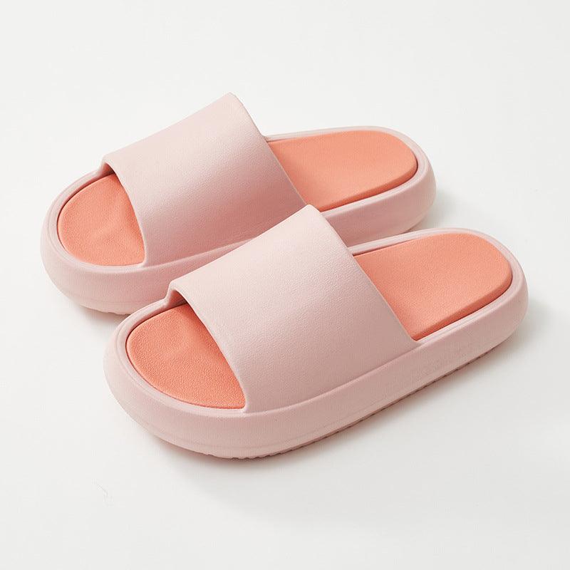 Men's Thick-Sole Colorblock Slide Sandals