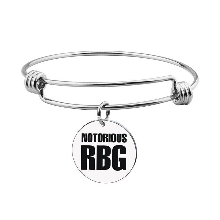 Ruth Bader Ginsburg RBG Stainless Steel Keychain - Trendha