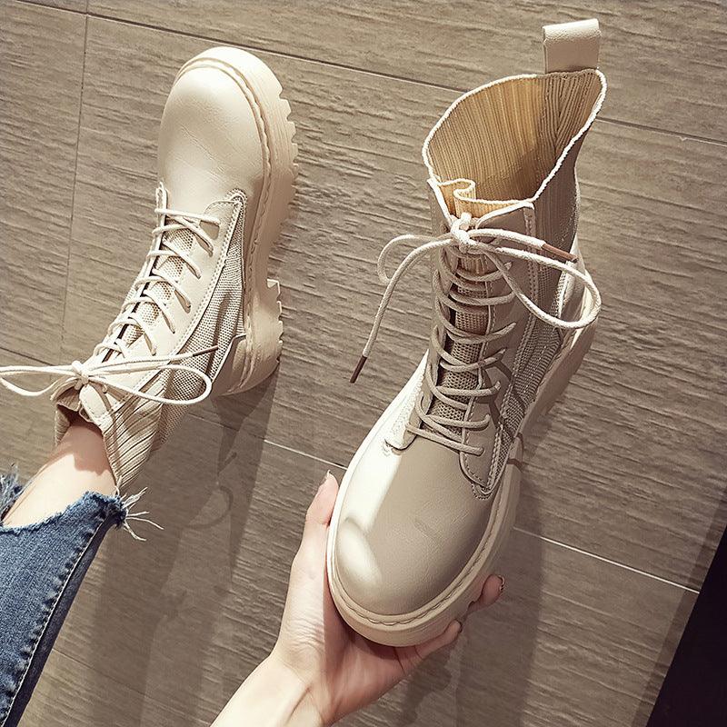 British style Martin boots women's new spring thin style - Trendha