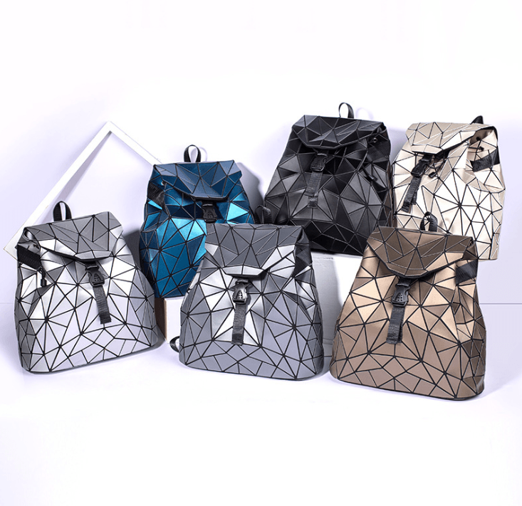 Diamond Check Backpack - Trendha
