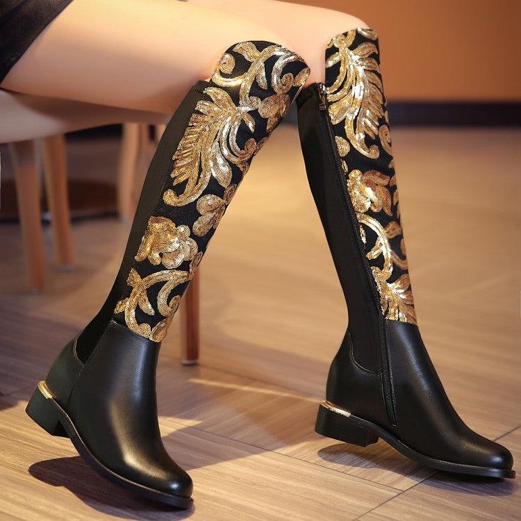 Knight boots cowhide leather boots - Trendha
