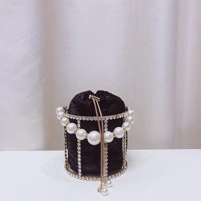 Pearl chain bucket bag - Trendha