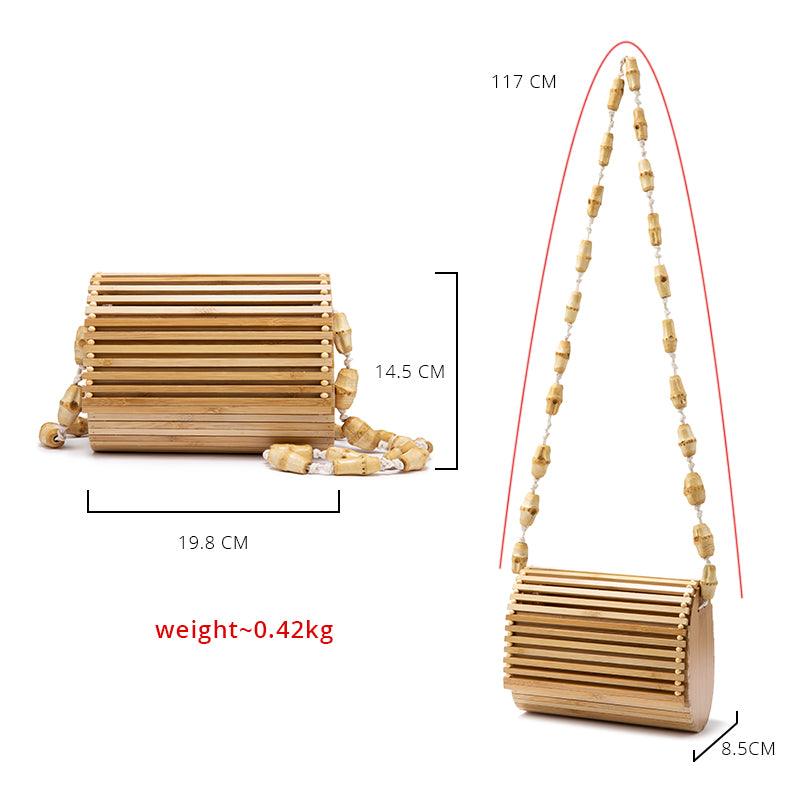 Women's bamboo shoulder bag - Trendha