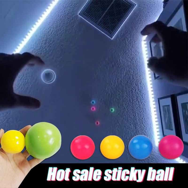Stick Wall Ball Stress Relief Toys Sticky Squash Ball - Trendha