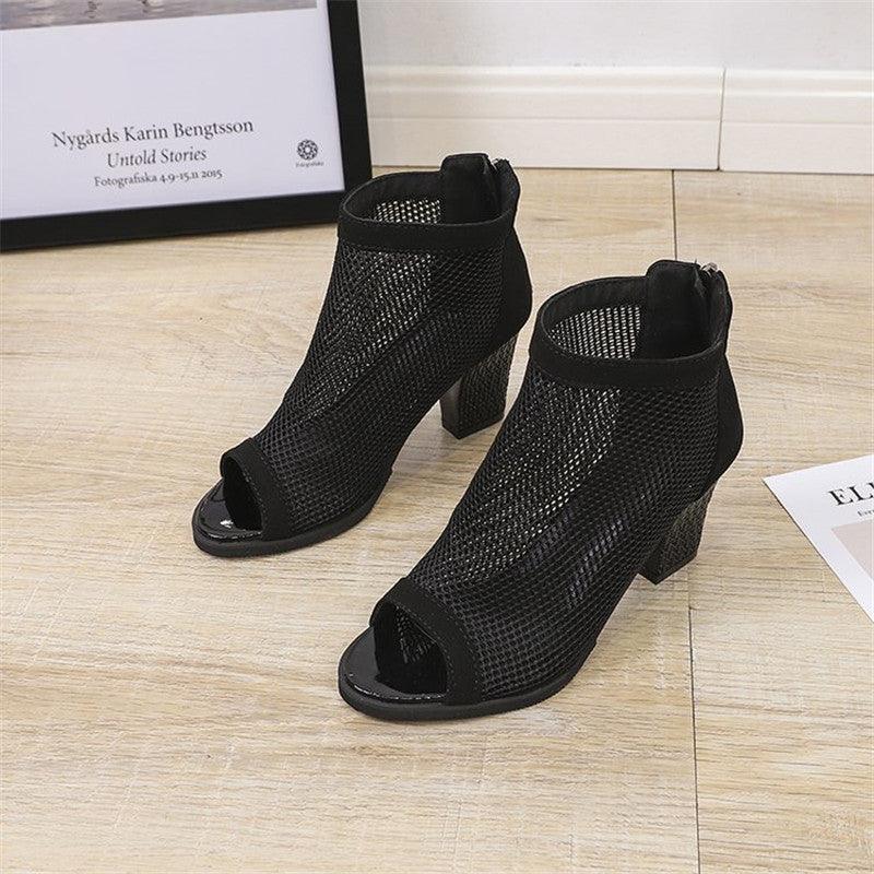 Thick leopard female sandals - Trendha