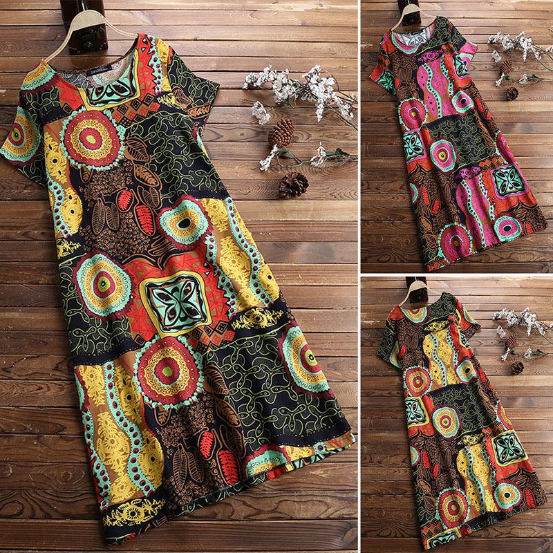 Tongma cotton women's dress - Trendha