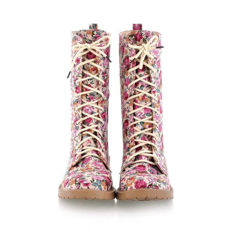 Printed Martin boots - Trendha