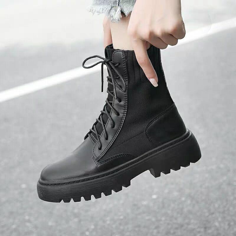 Spring and Autumn new English style Martin boots - Trendha