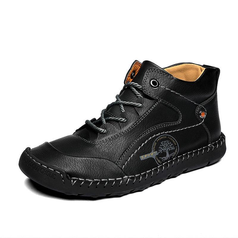 European And American Retro Leather Boots - Trendha
